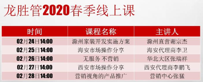?“疫”起，學習！ 龍勝管2020年春季線上課開課啦~